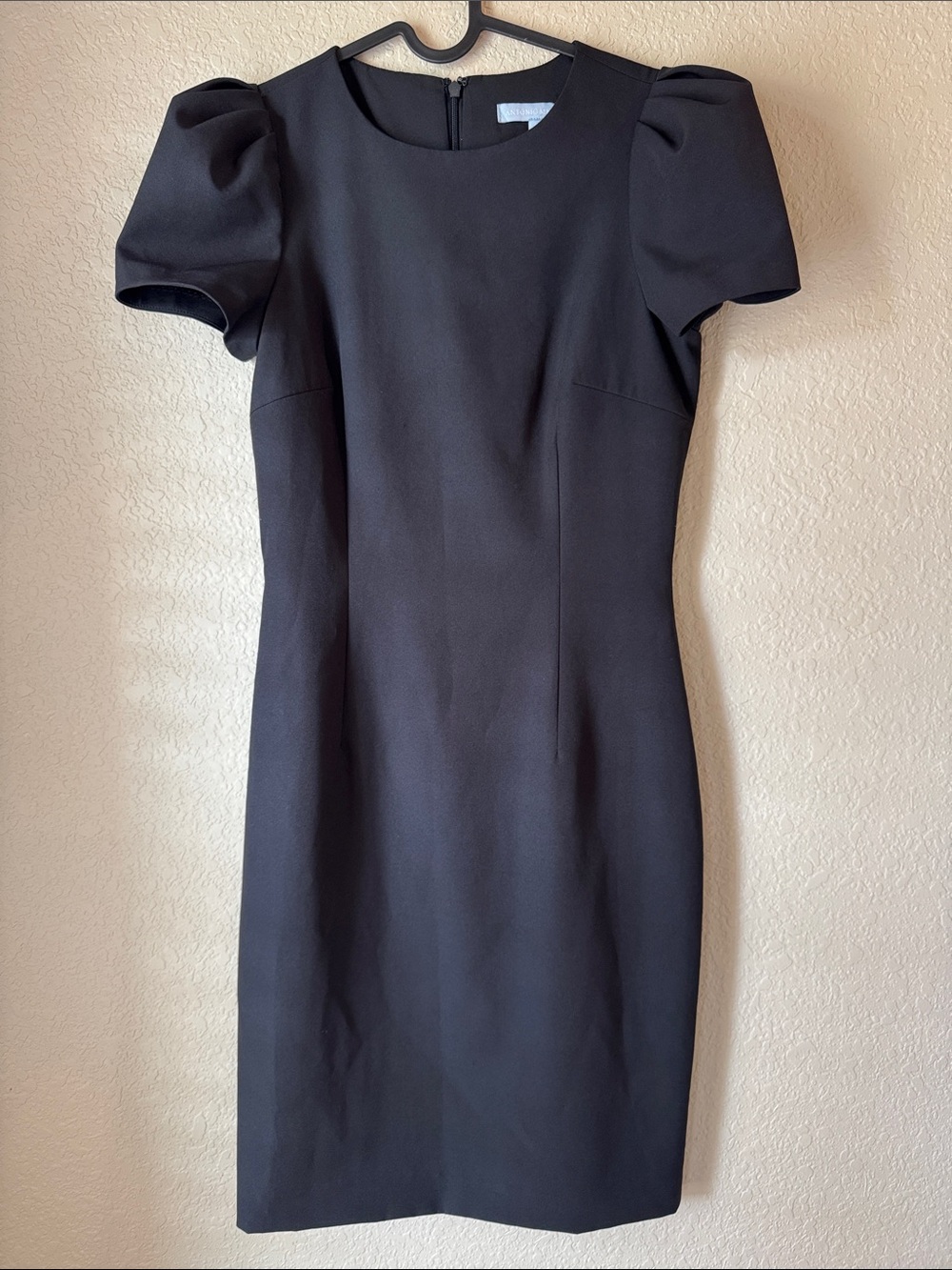 ANTONIO MELANI Black Puff-Sleeve Dress